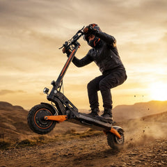 iScooter Commuter E-Scooter W12 Electric Scooter, 2*1500W Motor, 52V 25Ah Battery, 11 inch Tires, 70km/h Max Speed, 100km Range, Front & Rear Disc Brakes, Sleeve shock absorbers