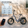 CyberCart Commuter E-Bike EB8 Foldable Electric Fat Bike – Range Up to 144 km