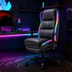 CyberCart RGB LED Gaming Chair with Lumbar Support & Reclining Ergonomic Design