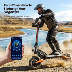 iScooter Commuter E-Scooter W12 Electric Scooter, 2*1500W Motor, 52V 25Ah Battery, 11 inch Tires, 70km/h Max Speed, 100km Range, Front & Rear Disc Brakes, Sleeve shock absorbers