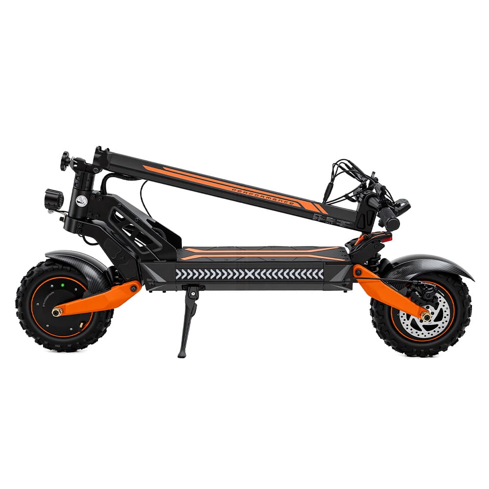 iScooter Commuter E-Scooter W12 Electric Scooter, 2*1500W Motor, 52V 25Ah Battery, 11 inch Tires, 70km/h Max Speed, 100km Range, Front & Rear Disc Brakes, Sleeve shock absorbers