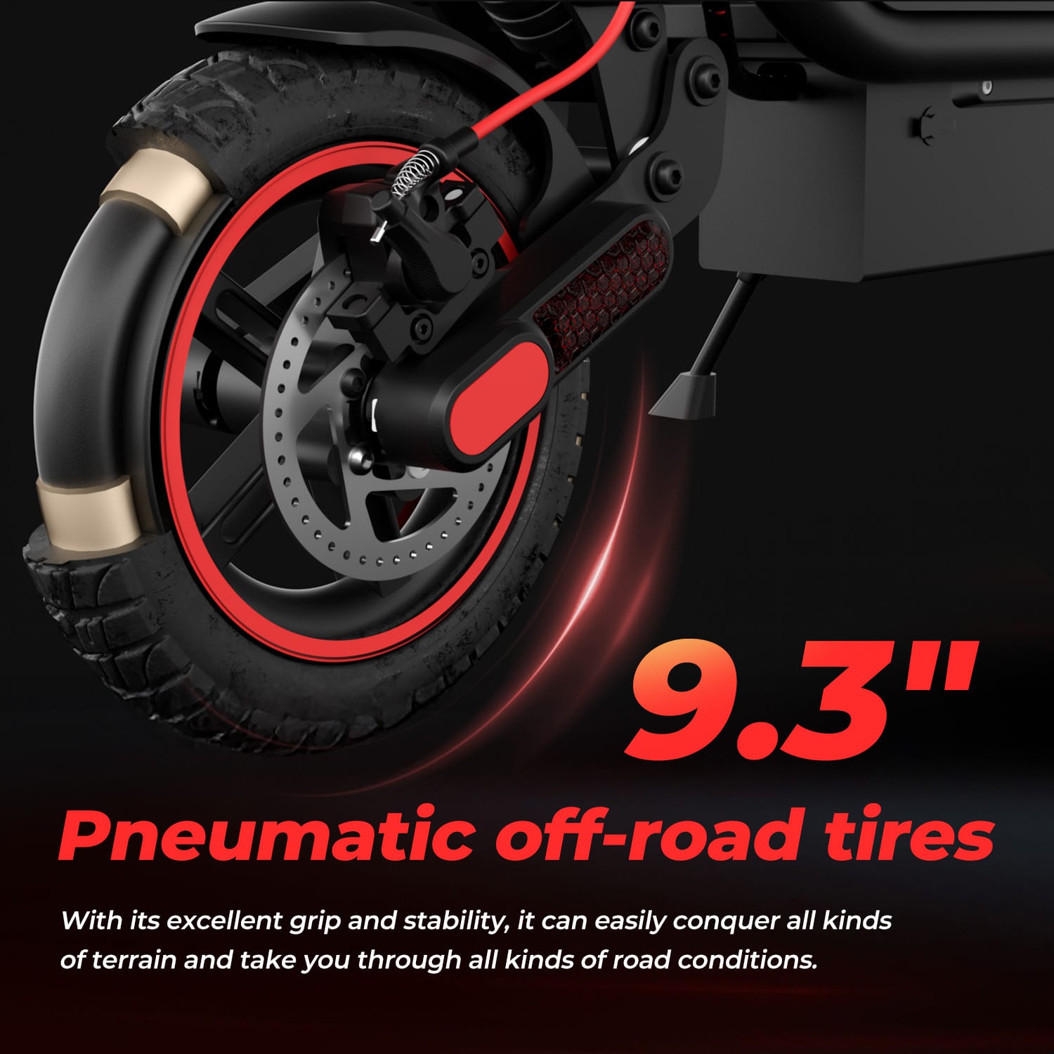 iSinwheel Commuter E-Scooter W8 Electric Scooter, 750W Motor, 48V 14Ah Battery, 9,3 inch Tires, 40km/h Max Speed, 45km Range, Front Disc / Rear Drum Brakes, Front & Rear Swingarm Spring Suspension