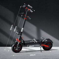 iScooter Off-Road E-Scooter IX5S Electric Scooter, 1000W Motor, 48V 15Ah Battery, 11 Inch Tires, 45km/h Max Speed, 65km Range, Front & Rear Disc Brake, Front & Rear Suspension