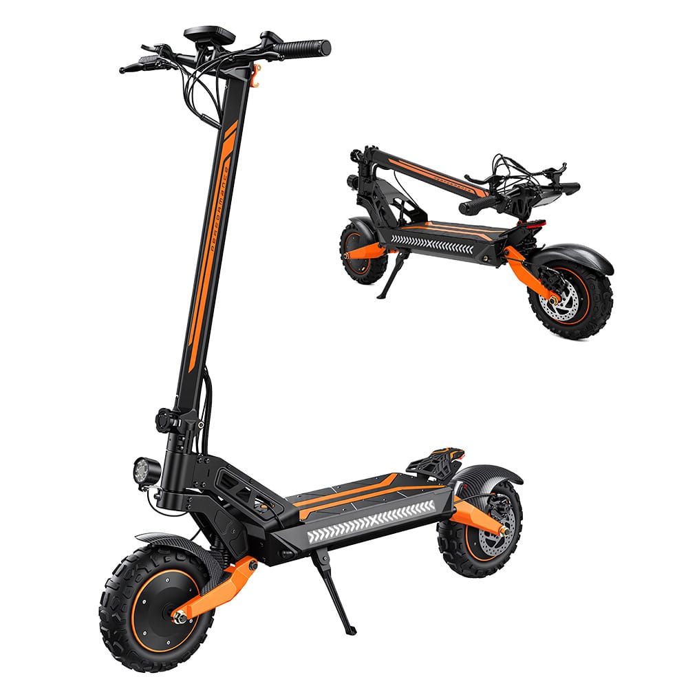 iScooter Commuter E-Scooter W12 Electric Scooter, 2*1500W Motor, 52V 25Ah Battery, 11 inch Tires, 70km/h Max Speed, 100km Range, Front & Rear Disc Brakes, Sleeve shock absorbers