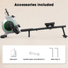 CyberCart Magnetic Rowing Machine with 16 Levels & App Compatible