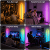 CyberCart RGB Floor Lamp with Remote and App Control, Music Sync Smart LED Corner Lamp for Gaming Room, Bedroom and Living Room
