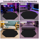CyberCart Cybercart Octagonal Noise-Cancelling Gaming Chair Mat, Non-Slip Hardwood Floor Protector Rug