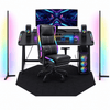 CyberCart Cybercart RGB LED Gaming Chair with Lumbar Support & Reclining Ergonomic Design