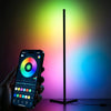 CyberCart RGB Floor Lamp with Remote and App Control, Music Sync Smart LED Corner Lamp for Gaming Room, Bedroom and Living Room