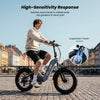 CyberCart Commuter E-Bike EB8 Foldable Electric Fat Bike – Range Up to 144 km