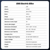 CyberCart Commuter E-Bike EB8 Foldable Electric Fat Bike – Range Up to 144 km