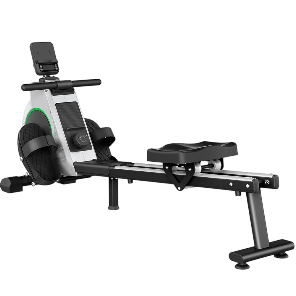 CyberCart Magnetic Rowing Machine with 16 Levels & App Compatible