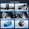 CyberCart Commuter E-Bike EB8 Foldable Electric Fat Bike – Range Up to 144 km