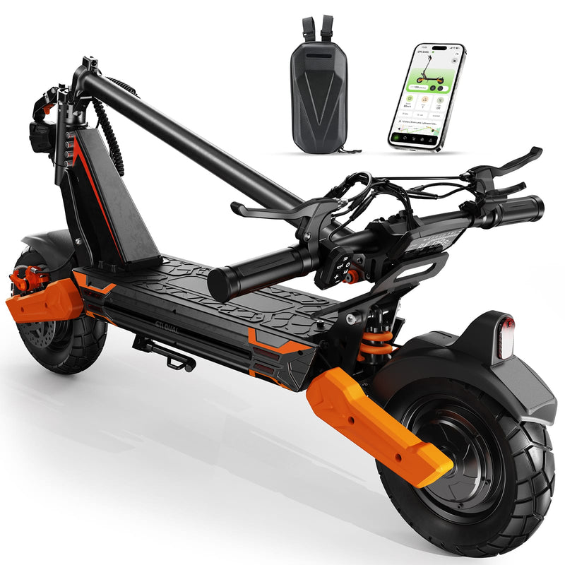 iSinwheel Off-Road E-Scooter GT1 Dual Electric Scooter, 800W*2 Motor, 48V 13Ah Battery, 10 Inch Tires, 50km/h Max Speed, 55km Range, EABS Brake + Disk Brake, Dual Swing Arm Suspension