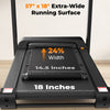 Jagjog Home Treadmill JT62 Foldable Treadmill 4.5 PH Motor 18° Auto Incline Walking Pad 18" LED Smart Display