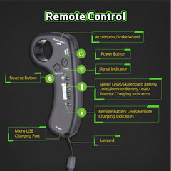 V6 Electric Skateboard with Remote | 8-Ply Maple & Portable