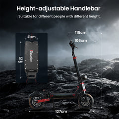 iScooter Skuter Elektryczny Terenowy iX8 Electric Scooter 2400W Dual Motor Folding Off-Road E-Scooter, CE Certified、
