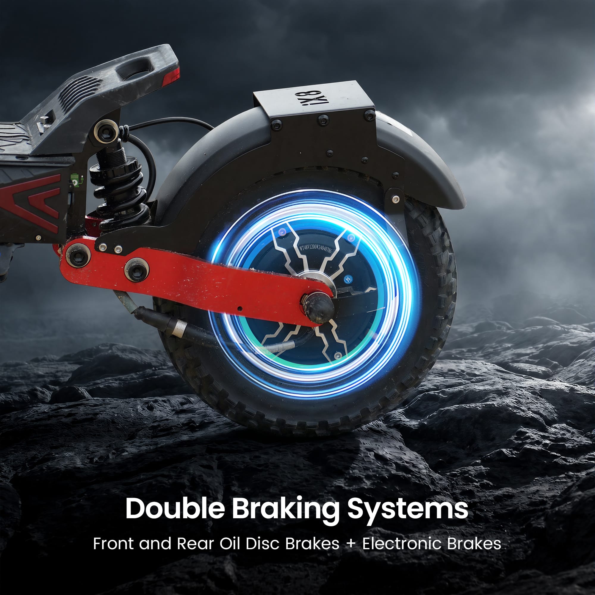 iScooter Skuter Elektryczny Terenowy iX8 Electric Scooter 2400W Dual Motor Folding Off-Road E-Scooter, CE Certified、