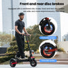 iScooter Off-Road E-Scooter IX5S Electric Scooter, 1000W Motor, 48V 15Ah Battery, 11 Inch Tires, 45km/h Max Speed, 65km Range, Front & Rear Disc Brake, Front & Rear Suspension