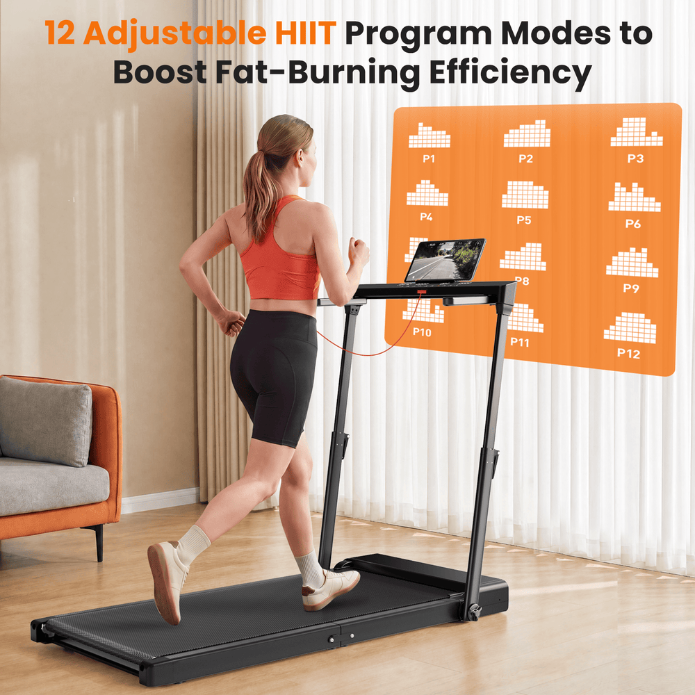 Jagjog Home Treadmill JT57 Folding Treadmill for Home, 136kg Capacity Smart Vertical Storage Machine