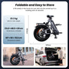 CyberCart Commuter E-Bike EB8 Foldable Electric Fat Bike – Range Up to 144 km