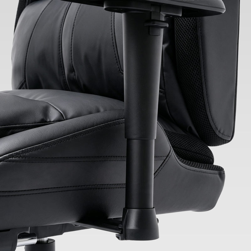 CyberCart Cybercart RGB LED Gaming Chair with Lumbar Support & Reclining Ergonomic Design
