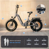 CyberCart Commuter E-Bike EB8 Foldable Electric Fat Bike – Range Up to 144 km