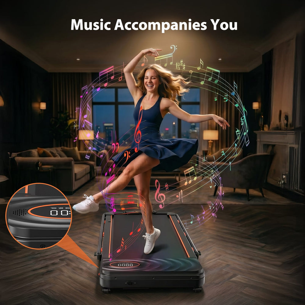 Jagjog Home Treadmill JT53 Home Treadmill with 16% Auto Incline, Foldable Walking Pad
