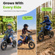 CyberCart E-Scooter for Kids Cybercart A14 Electric Dirt Bike for Kids (Ages 5-14)