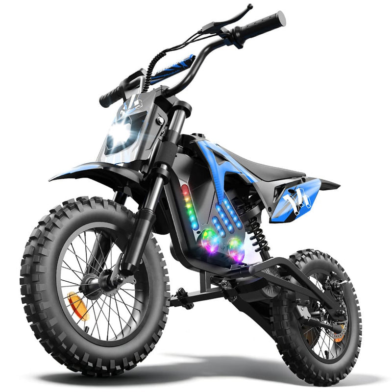 CyberCart E-Scooter for Kids Cybercart A14 Electric Dirt Bike for Kids (Ages 5-14)
