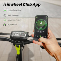 iSinwheel Skuter Elektryczny Terenowy D2 Electric Scooter, 1000W Motor, 48V 15,6Ah Battery, 10 Inch Tires, 45km/h Max Speed, 55km Range, Double Disc Brakes, Dual Suspension