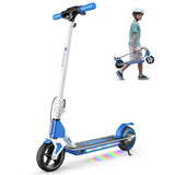 Blue S4 scooter lifestyle image for kids urban commuting