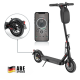 Durable electric scooter with honeycomb tires and digital screen
