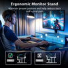 CyberCart 120/140cm LED Gaming Desk with Power Outlets