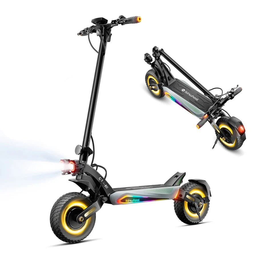 iSinwheel Skuter Elektryczny Terenowy GT4 Electric Scooter TorqueBeast 2400W Dual Motor Off-Road Folding E-Scooter, CE Certified