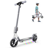 Gray S4 kids scooter with 3 speed modes up to 12 mph