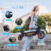 iSinwheel Commuter E-Scooter W8 Electric Scooter, 750W Motor, 48V 14Ah Battery, 9,3 inch Tires, 40km/h Max Speed, 45km Range, Front Disc / Rear Drum Brakes, Front & Rear Swingarm Spring Suspension