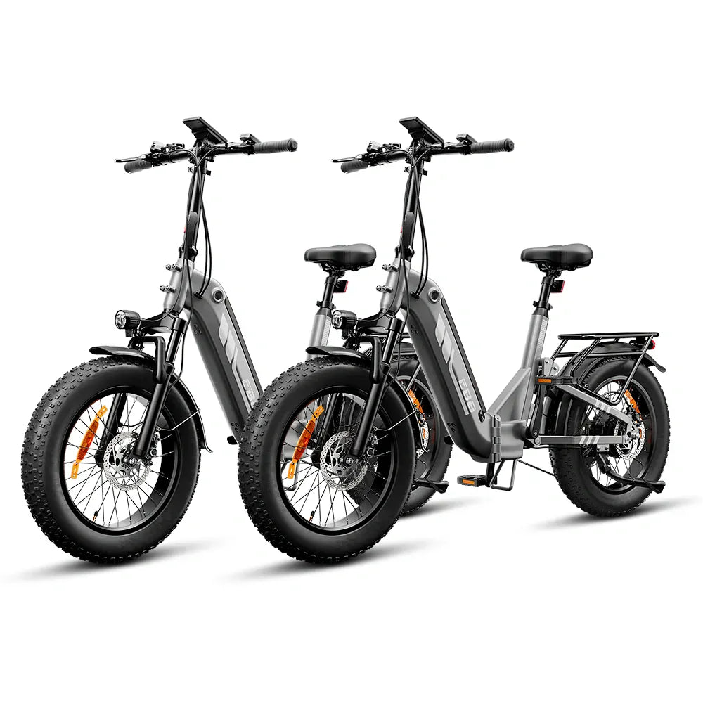 CyberCart Commuter E-Bike EB8 Foldable Electric Fat Bike – Range Up to 144 km