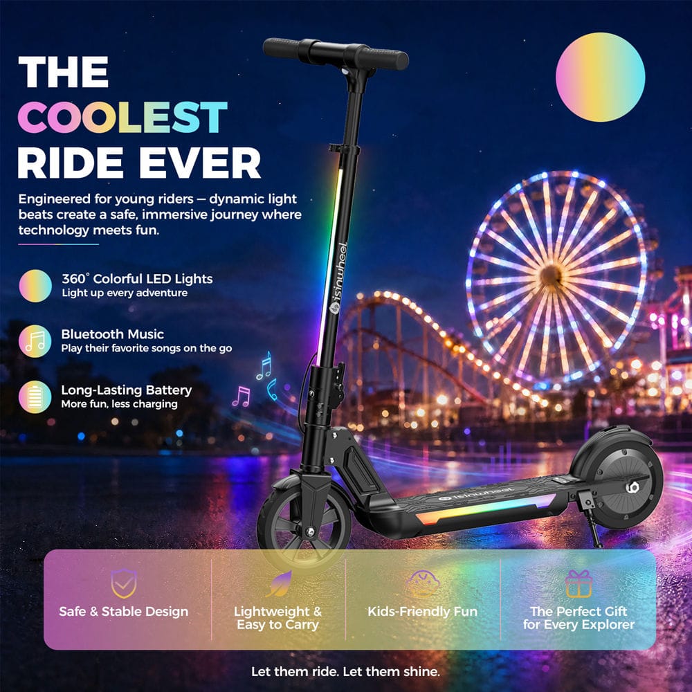 CyberCart E-Scooter for Kids Cybercart S7 Glow Adjustable Kids E-Scooter