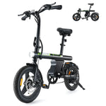 CyberCart Commuter E-Bike U1-Black / 1 Unit Electric Bike U1 Commuter 250W Foldable for Teens & Adults, CE Certified E-Bike