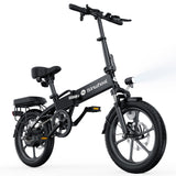 Black electric bike with 'isinwheel' branding on a white background