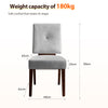 CyberCart Ares Minimalist Chairs Ares Minimalist Chairs Set of 2 – Essential Seating for Modern Living, Dining, Study & Home Office - C2