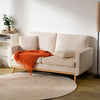 CyberCart Ares Minimalist 2-Seater Sofa Ares Minimalist Inertia 2-Seater Sofa, Ergonomic Tech Lounge: Leisure Relaxation for Home Office, Living Room, Apartment & Gaming Room, 172x84x86cm - S2