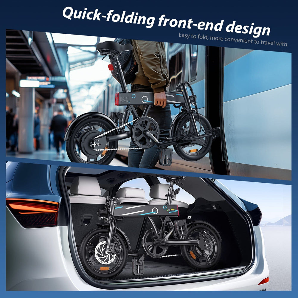 CyberCart Commuter E-Bike EB1 Electric Adjustable Bike 350W