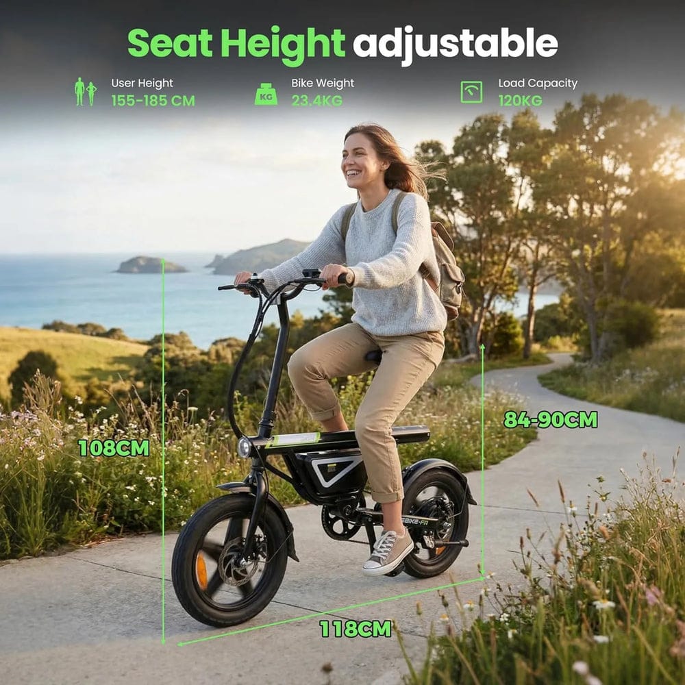CyberCart Commuter E-Bike EB1S Folding Electric Bike 250W