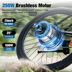 CyberCart Commuter E-Bike EB3 Electric Bike | 250W, 100 km Range