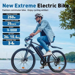 CyberCart Commuter E-Bike EB3 Electric Bike | 250W, 100 km Range