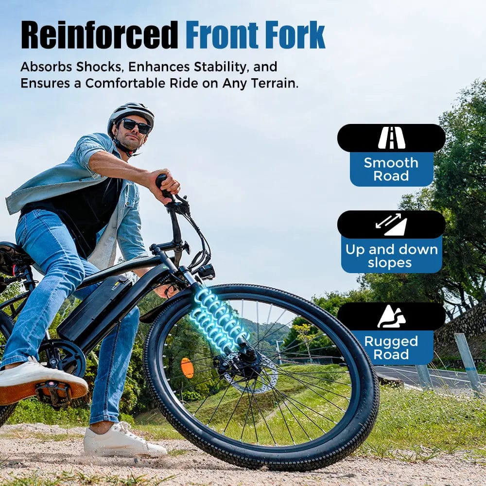 CyberCart Commuter E-Bike EB3 Electric Bike | 250W, 100 km Range