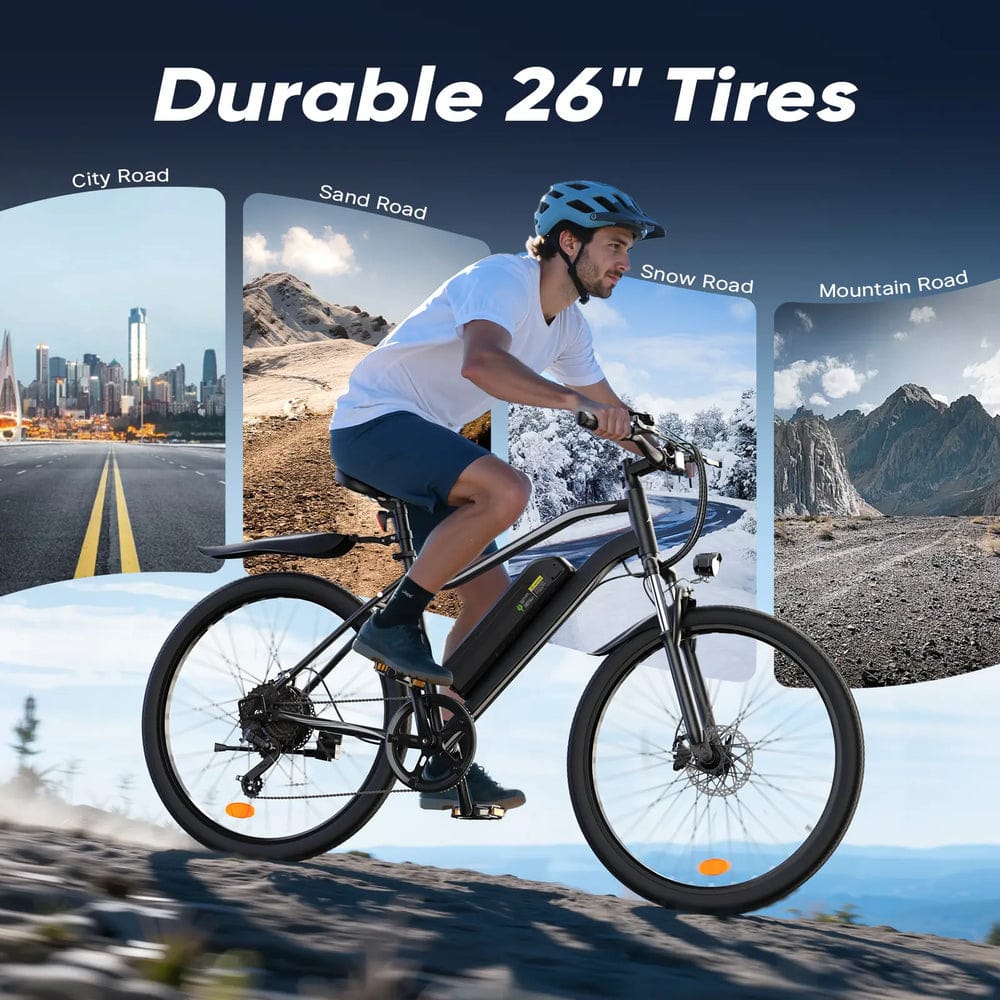 CyberCart Commuter E-Bike EB3 Electric Bike | 250W, 100 km Range