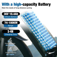 CyberCart Commuter E-Bike EB3 Electric Bike | 250W, 100 km Range